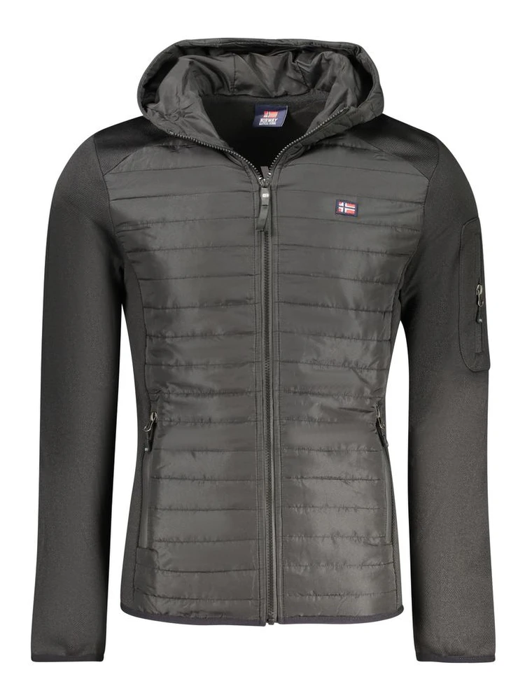 Nero Poliestere Uomo Giubbotto