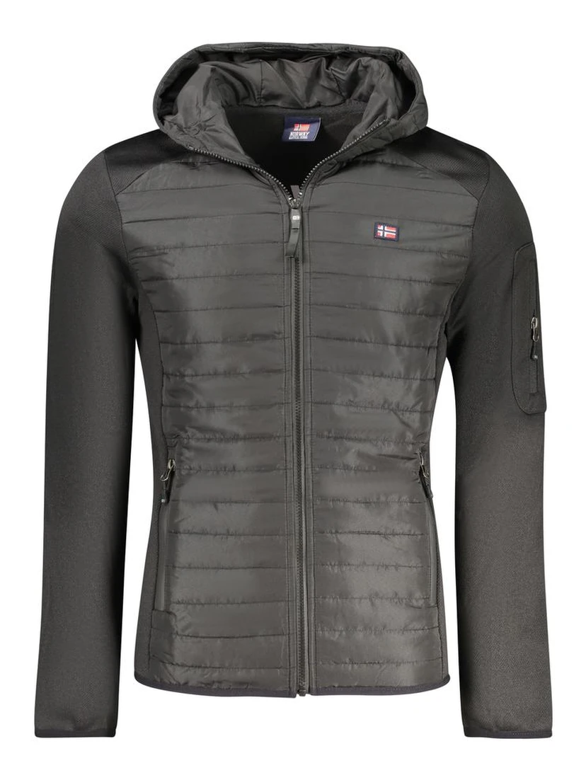 Nero Poliestere Uomo Giubbotto