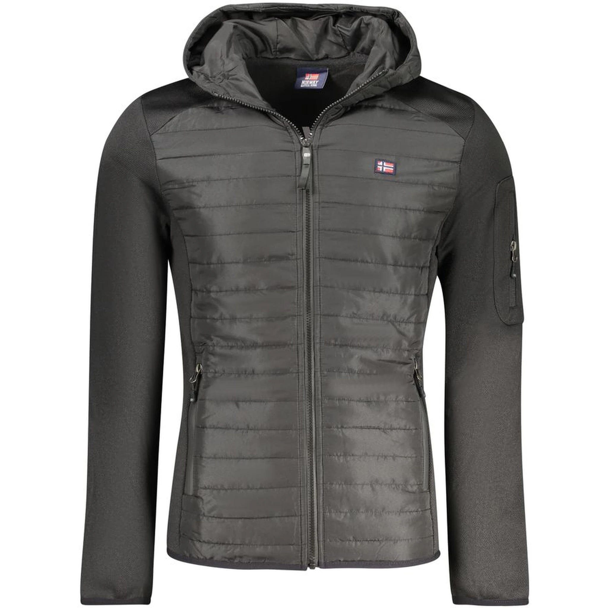 Nero Poliestere Uomo Giubbotto