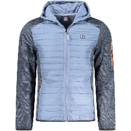 Blue Polyester Shell Jacket