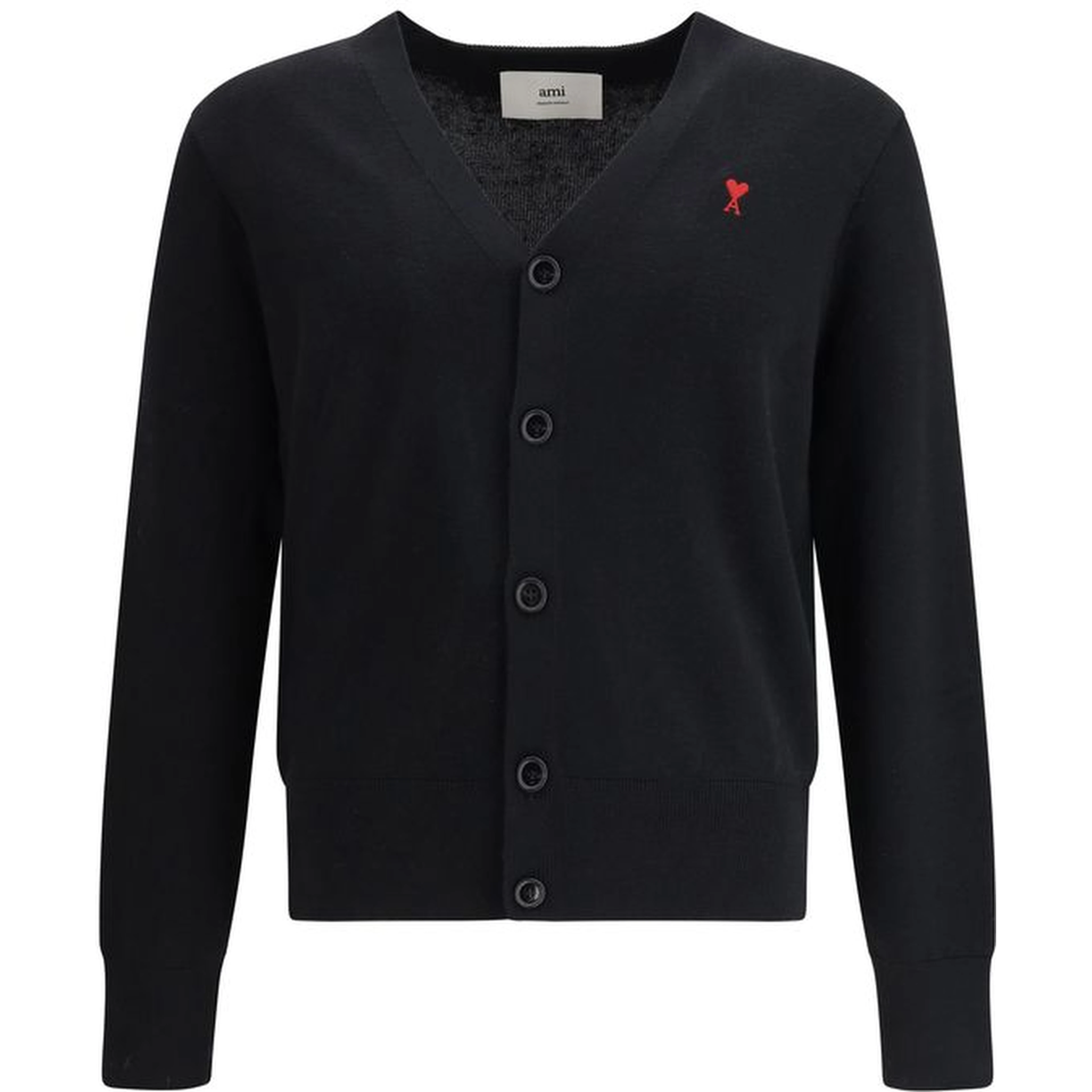 Black Wool Cardigan