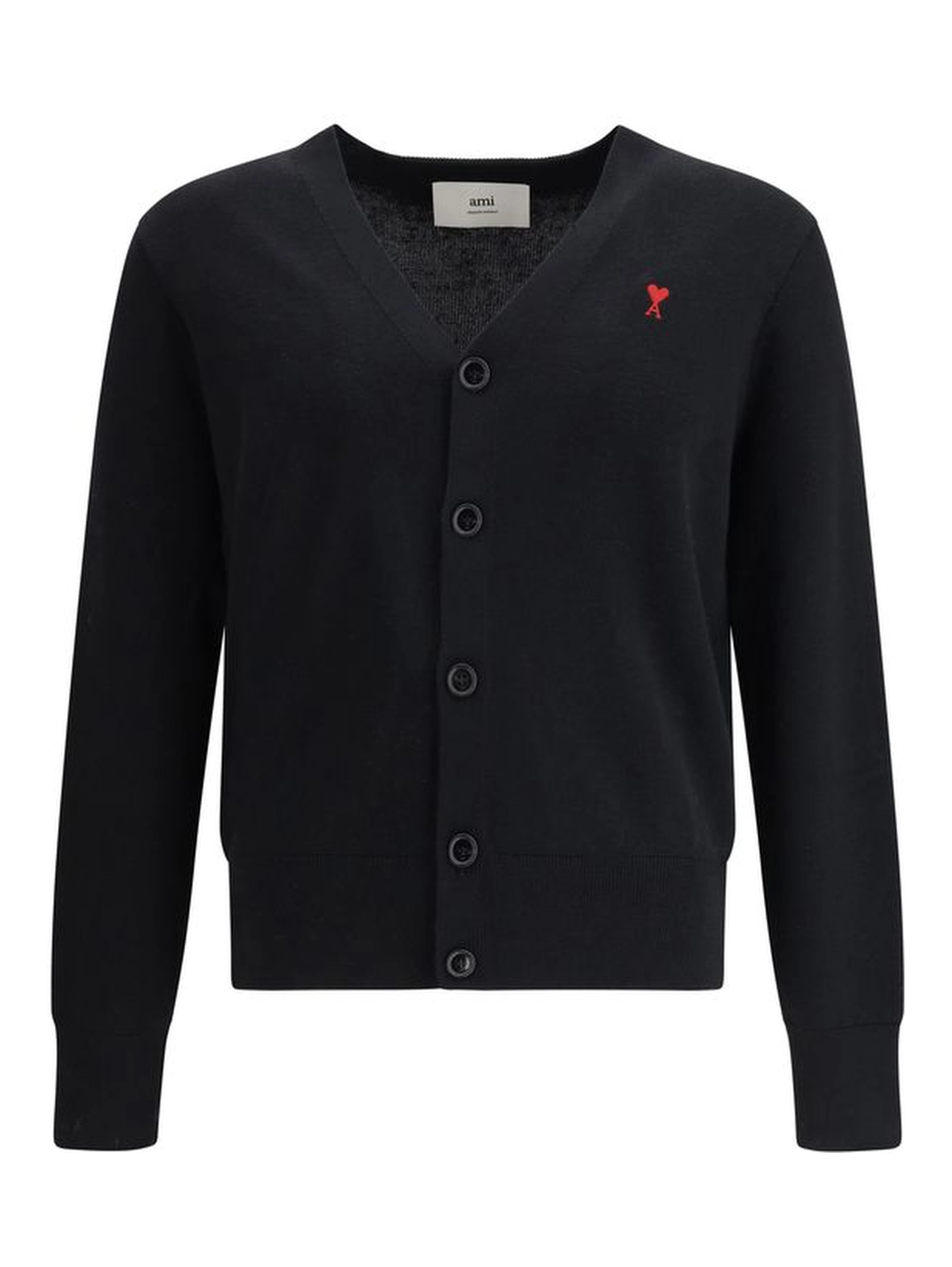 Black Wool Cardigan