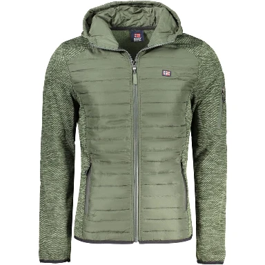 Verde Poliestere Uomo Giacca