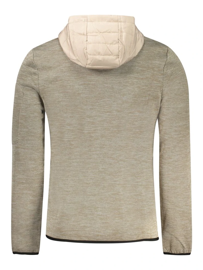 Beige Polyester Men's Jacket