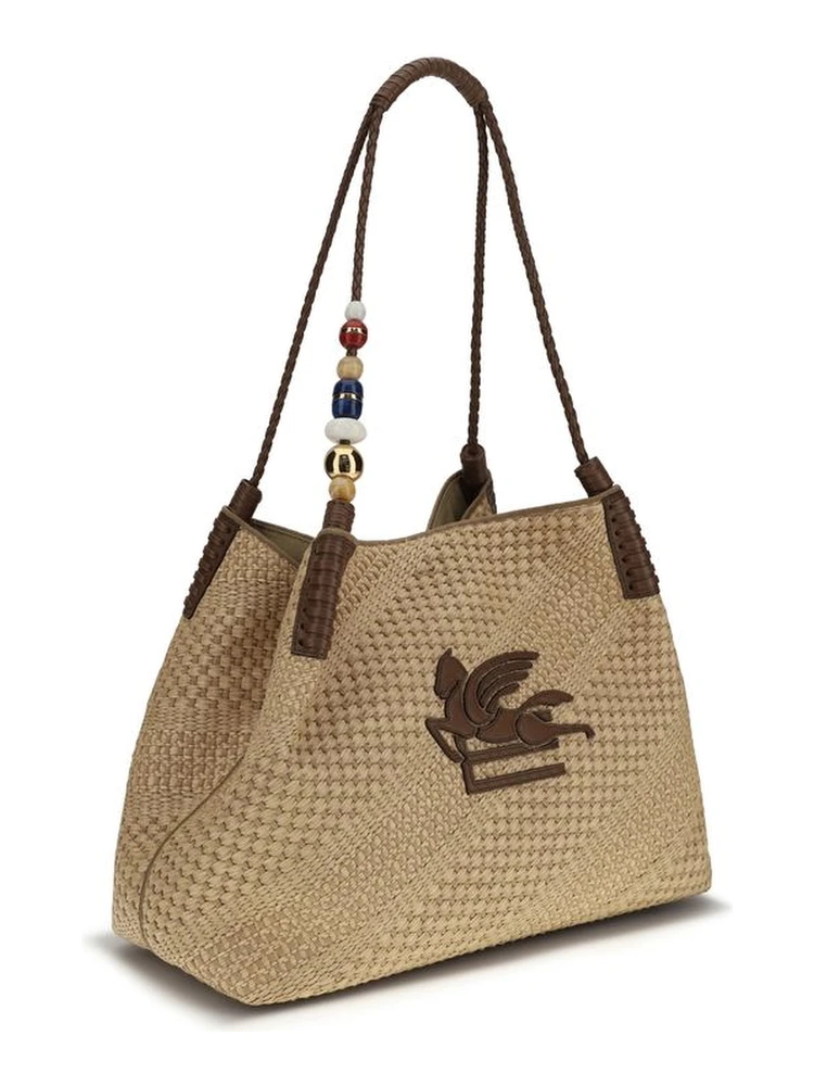 Beige Raffia Shoulder Bag alternative