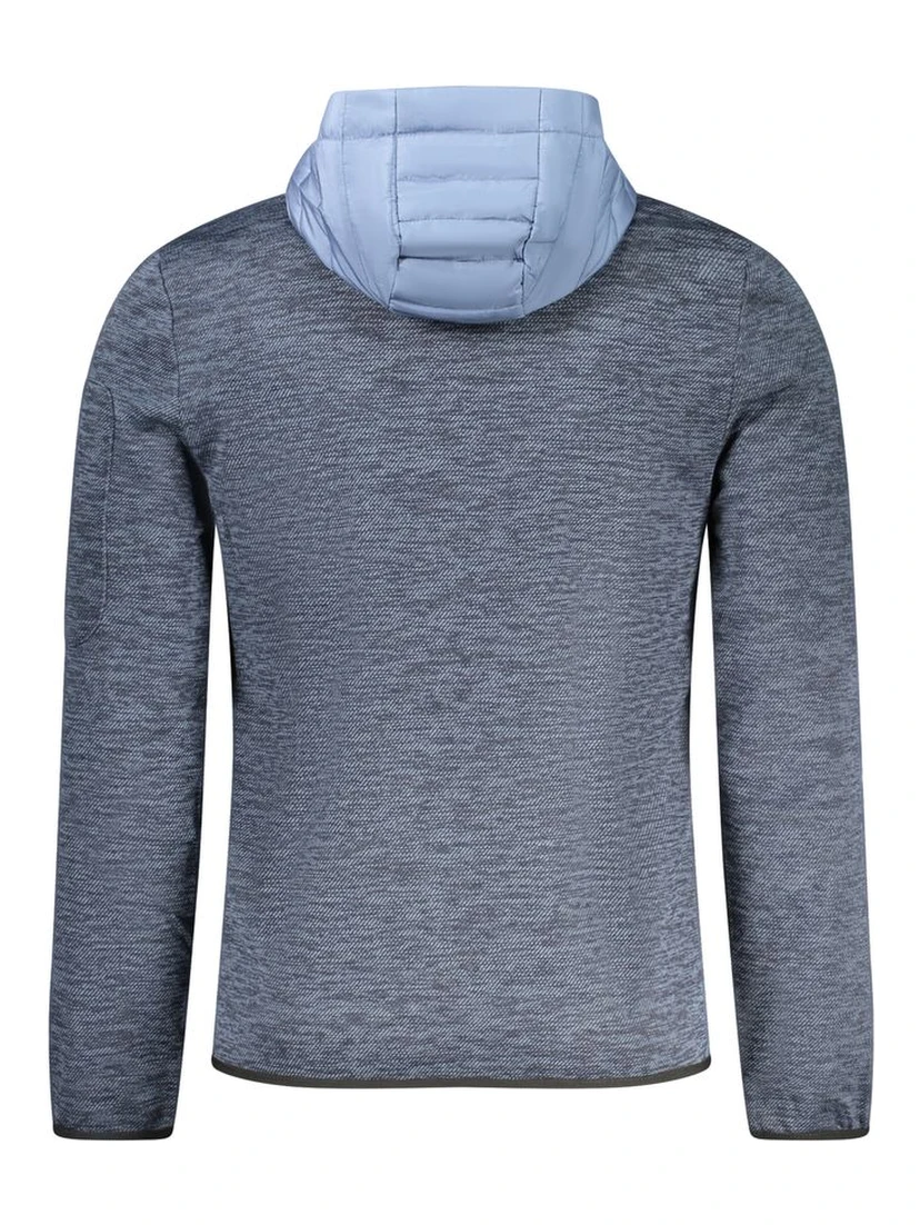 Blue Polyester Shell Jacket