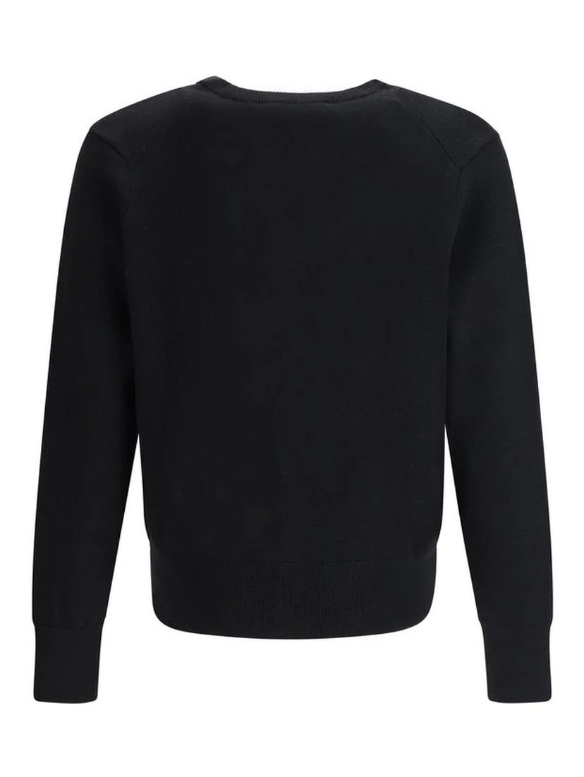 Black Wool Cardigan