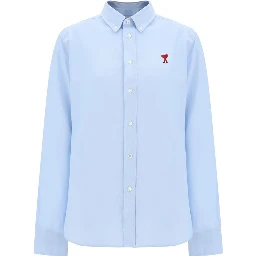 Blue Cotton Dress Shirt