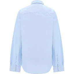 Blue Cotton Dress Shirt