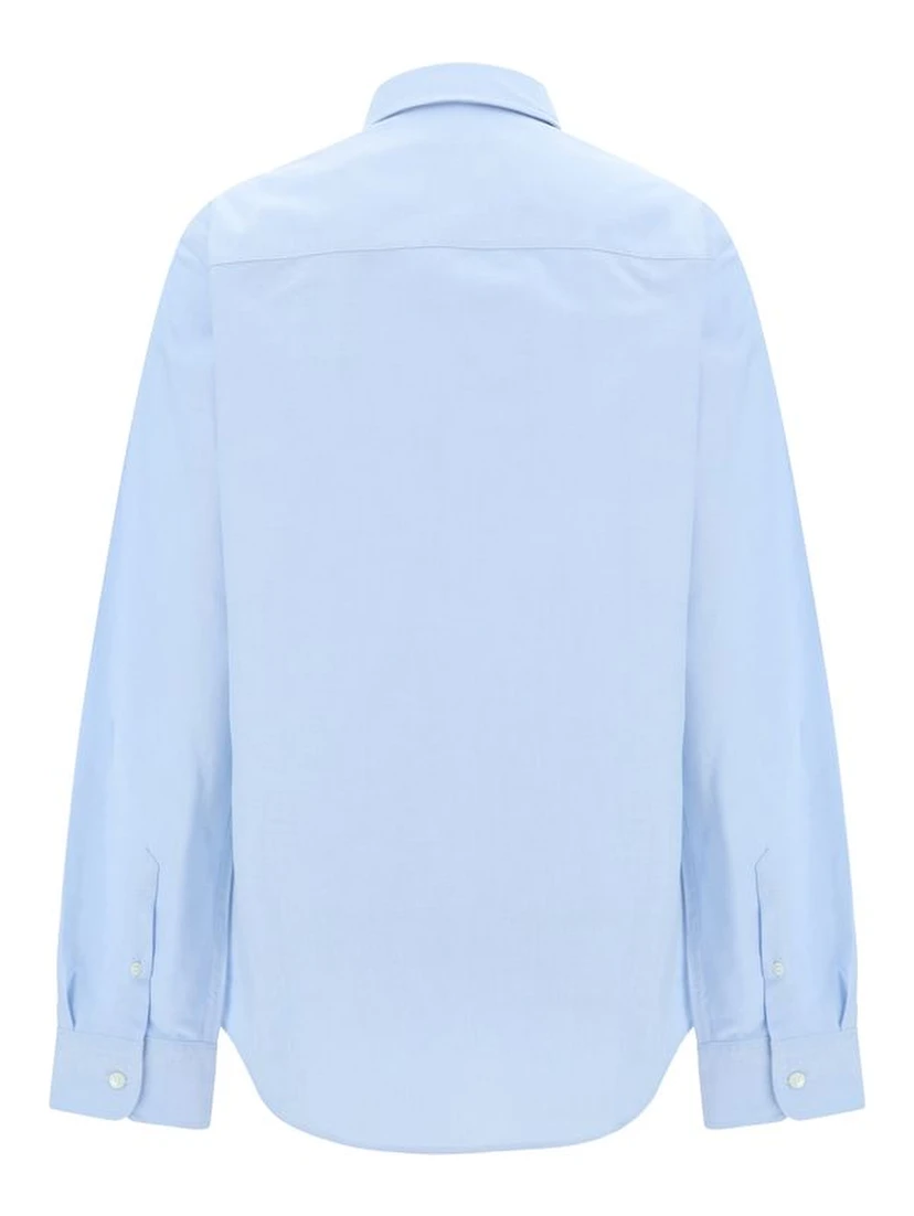 Blue Cotton Dress Shirt