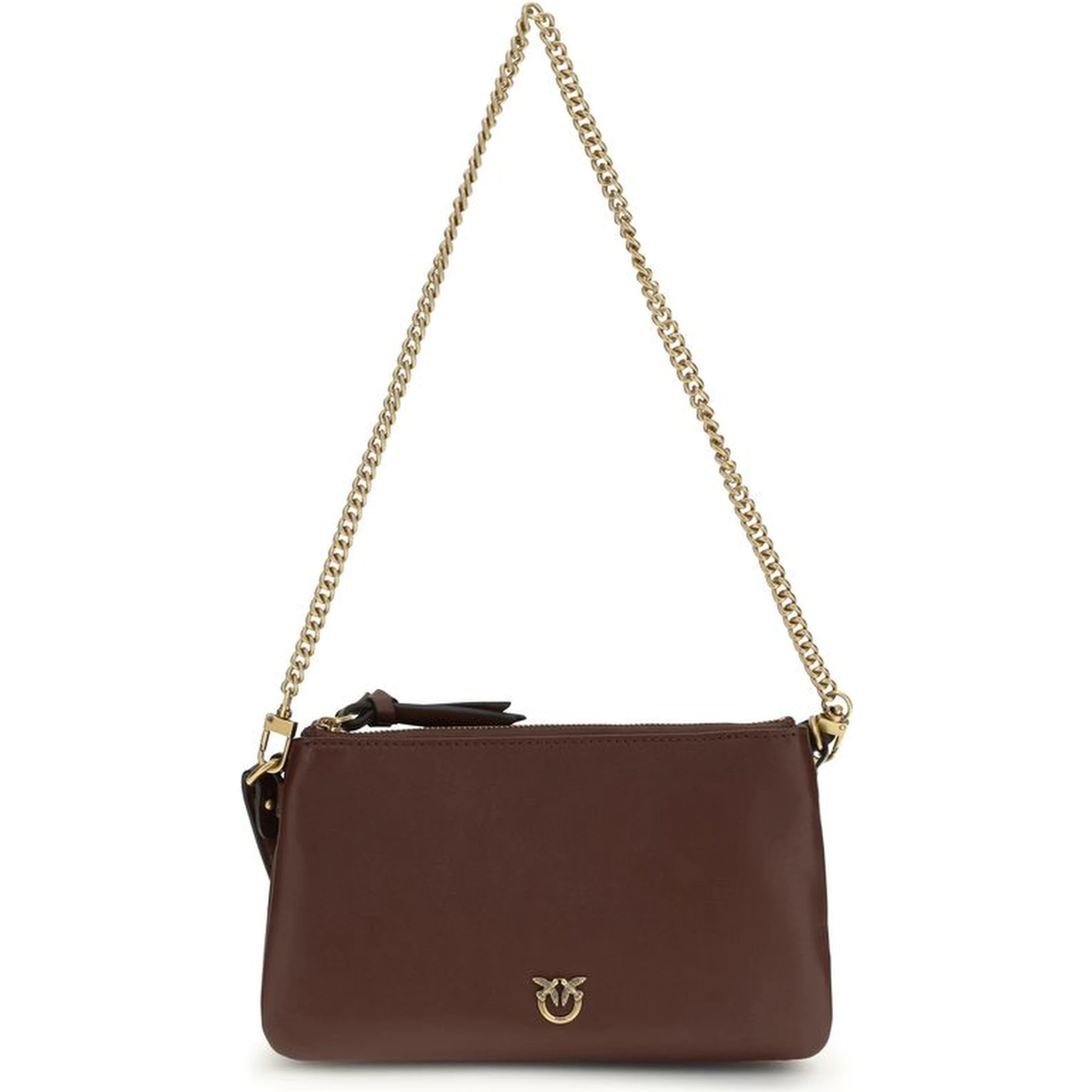 حقيبة كتف بوس توروس من جلد العجل البني