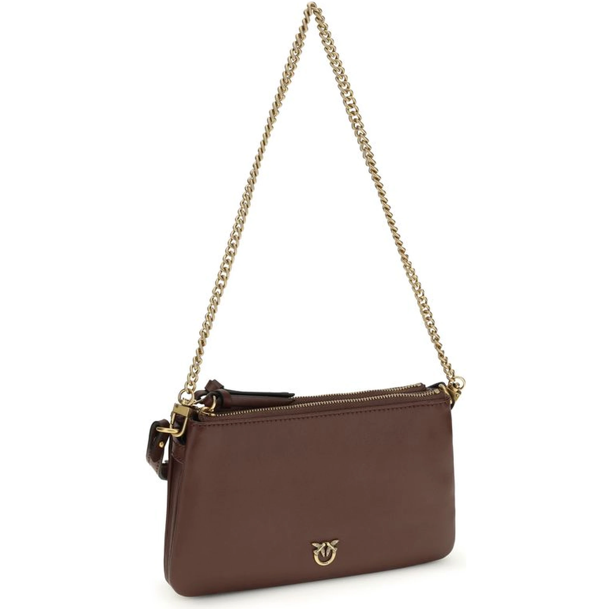 حقيبة كتف بوس توروس من جلد العجل البني