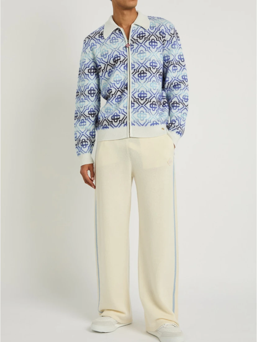 Space Dye zip sweater