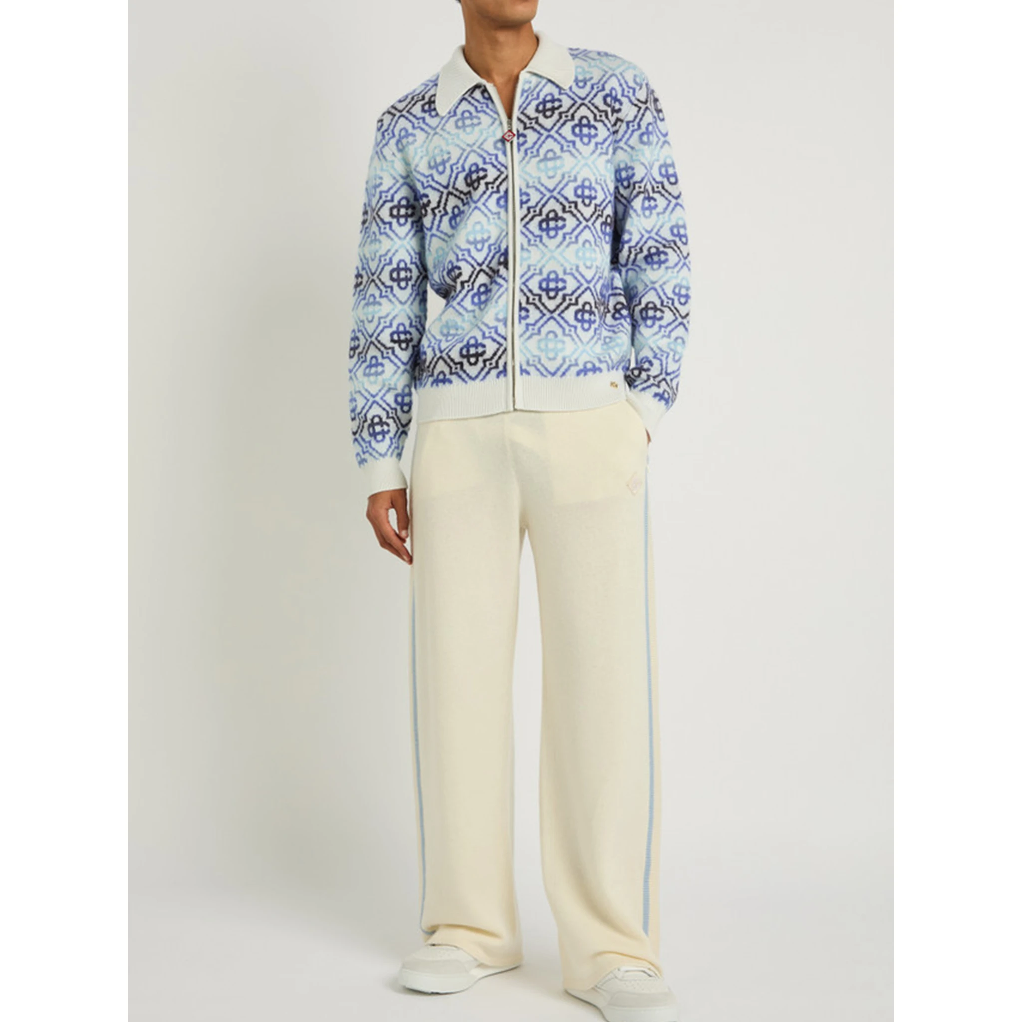 Space Dye zip sweater