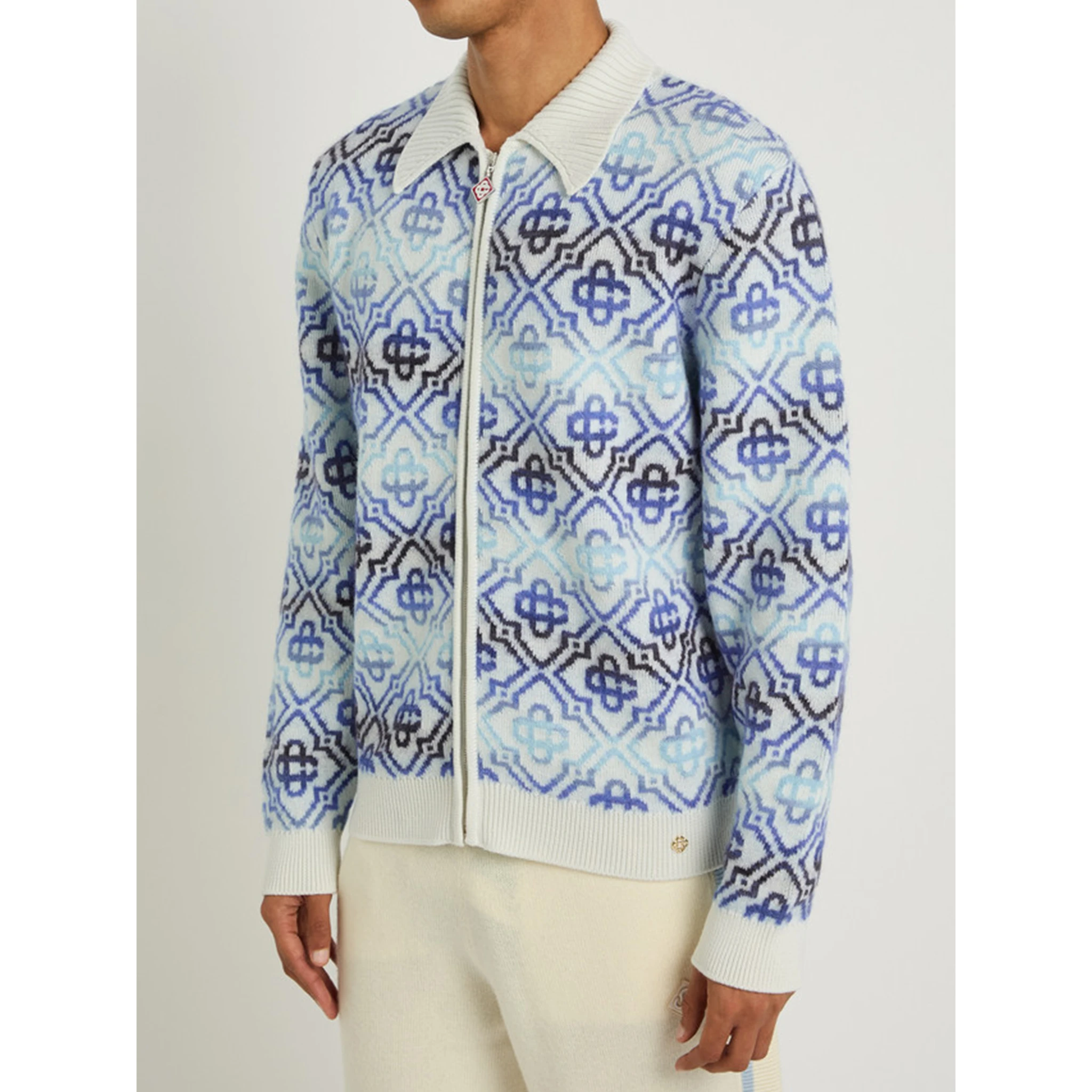 Space Dye zip sweater