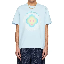 Airbrush Smiley print T-shirt