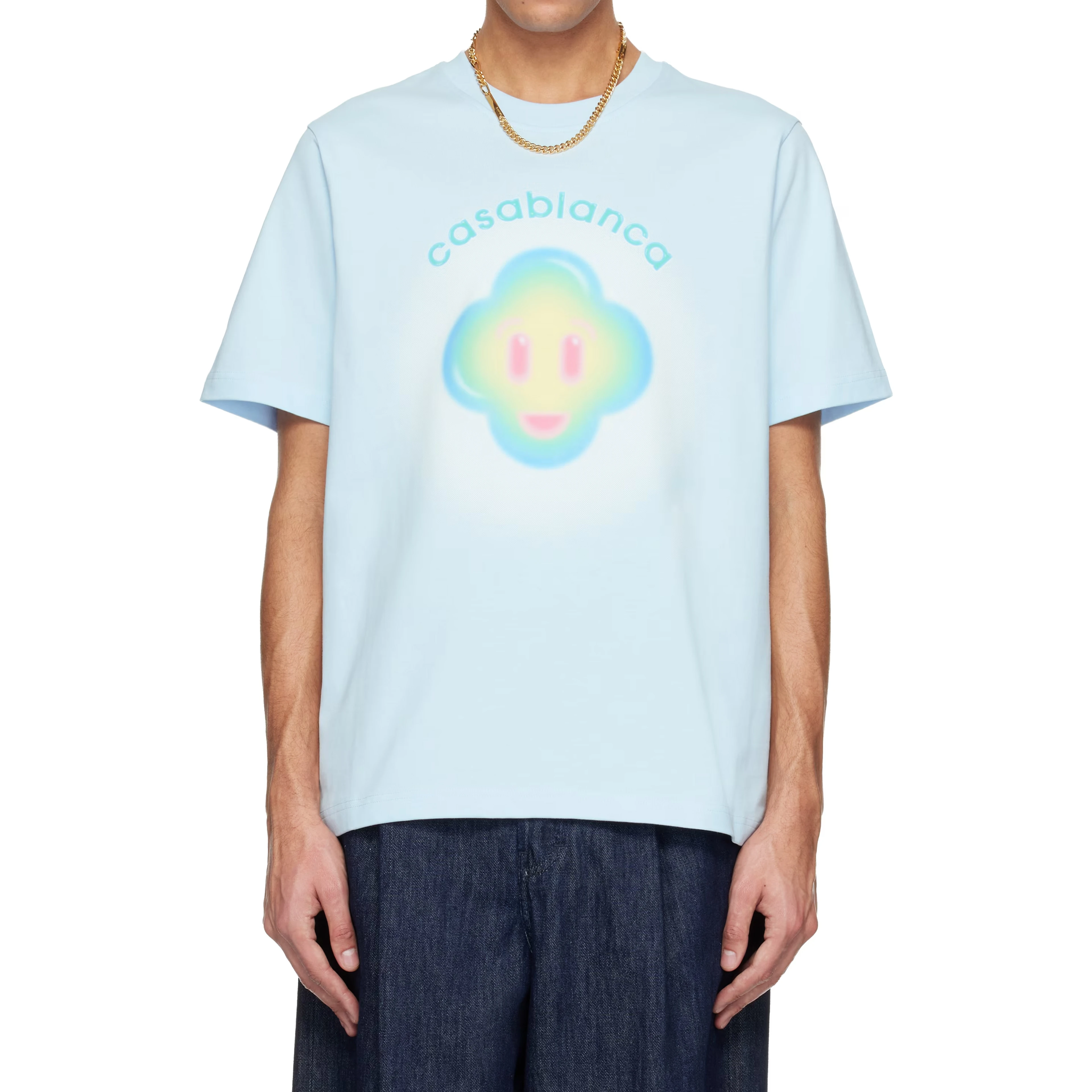 Airbrush Smiley print T-shirt