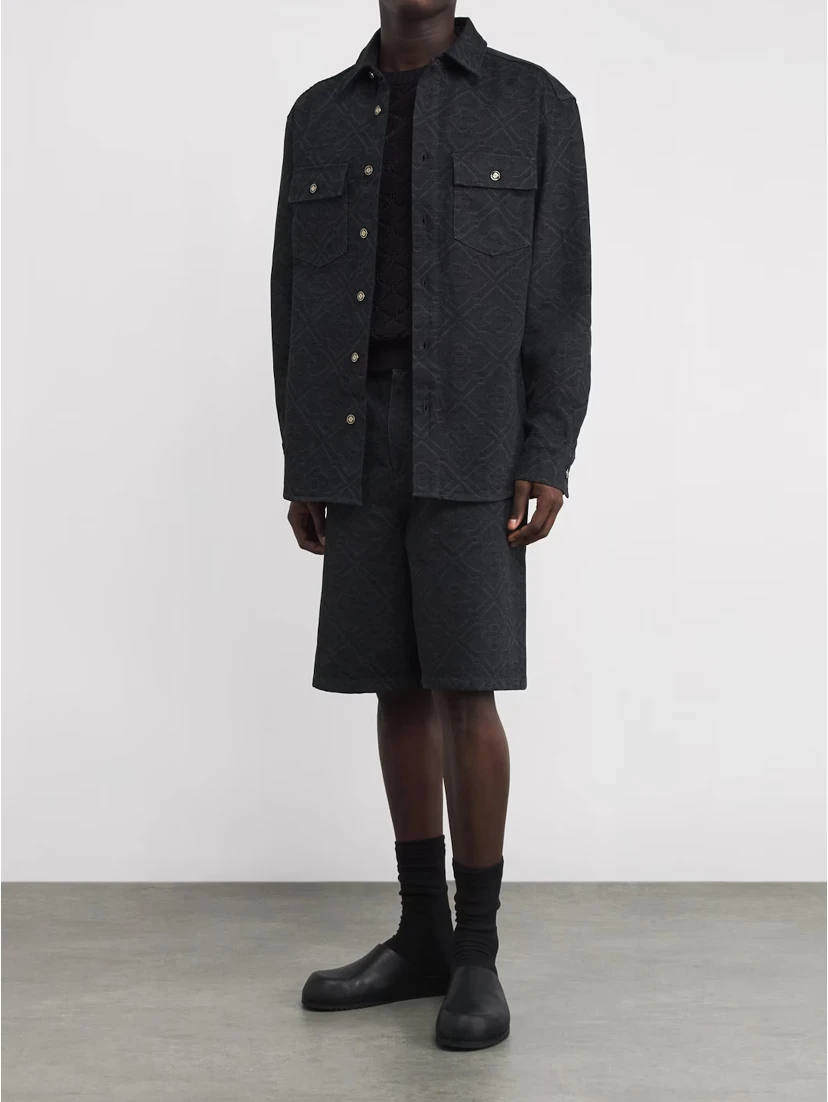 Laser monogram overshirt