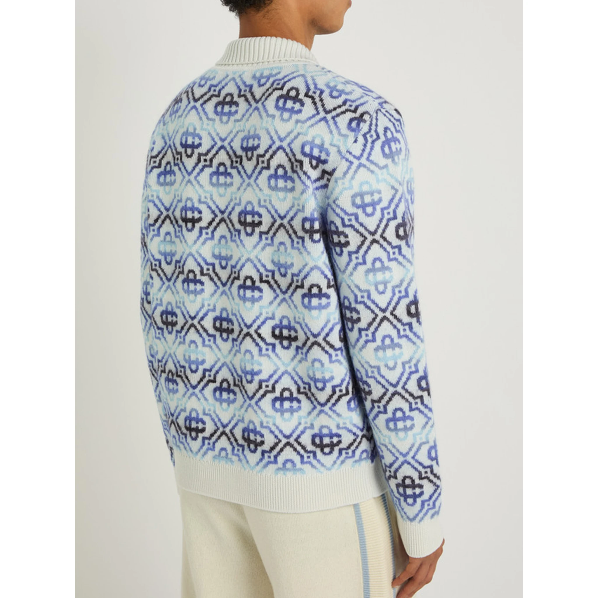 Space Dye zip sweater