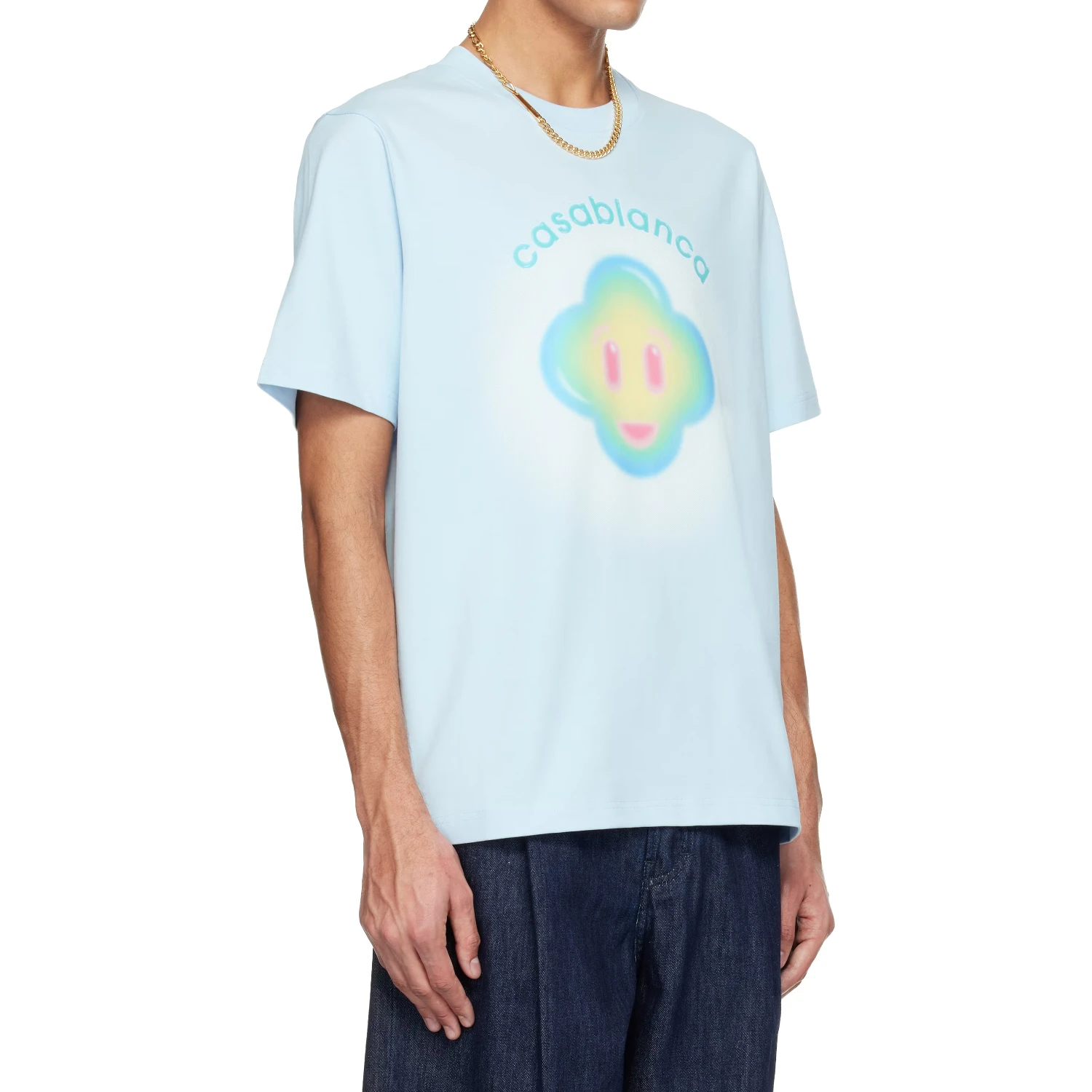 Airbrush Smiley print T-shirt