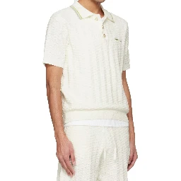 Tennis bouclé polo shirt
