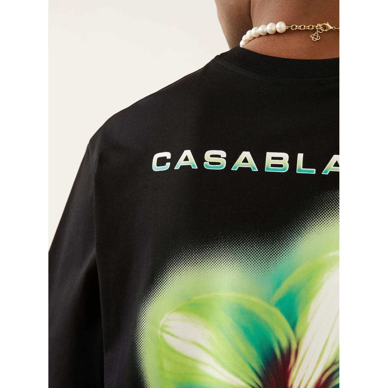 Glitch Orchid print T-shirt