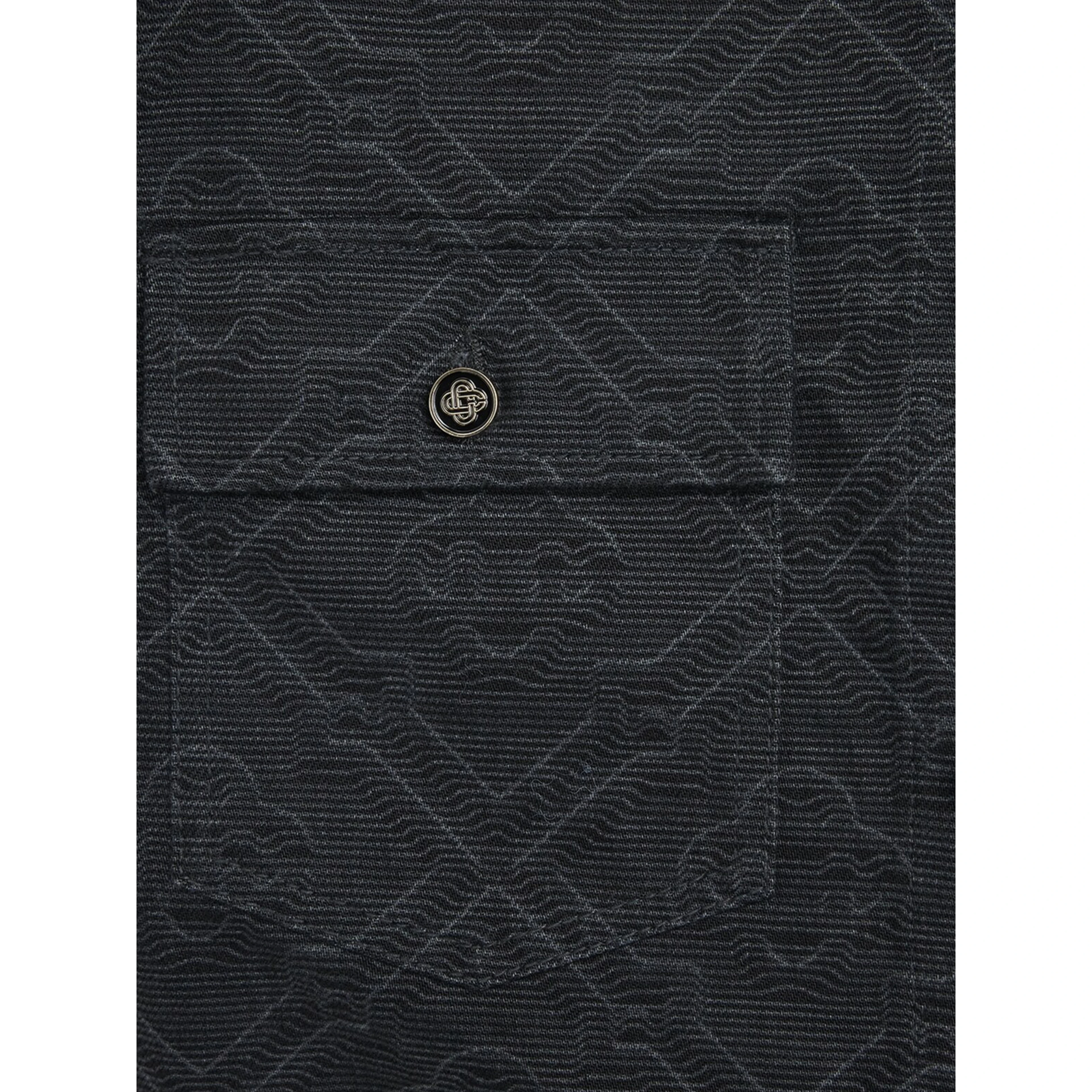 Laser monogram overshirt