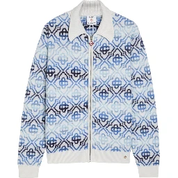 Space Dye zip sweater