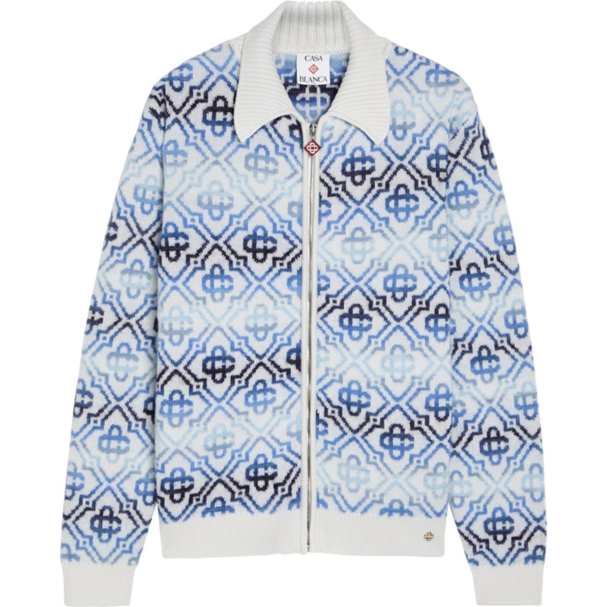 Space Dye zip sweater