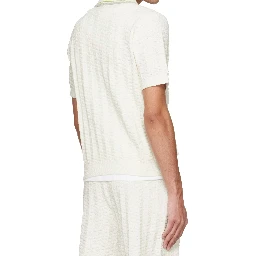 Tennis bouclé polo shirt