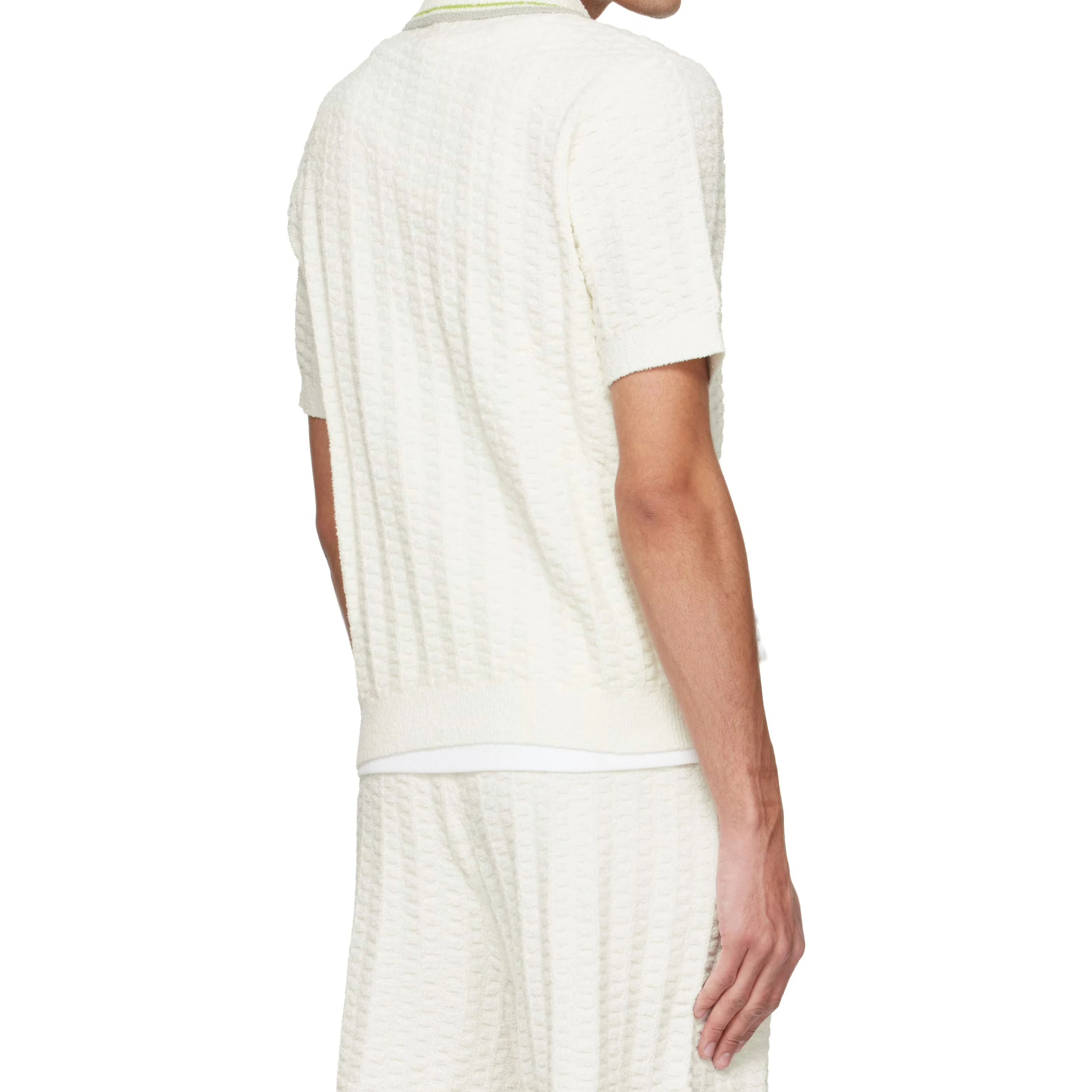 Tennis bouclé polo shirt