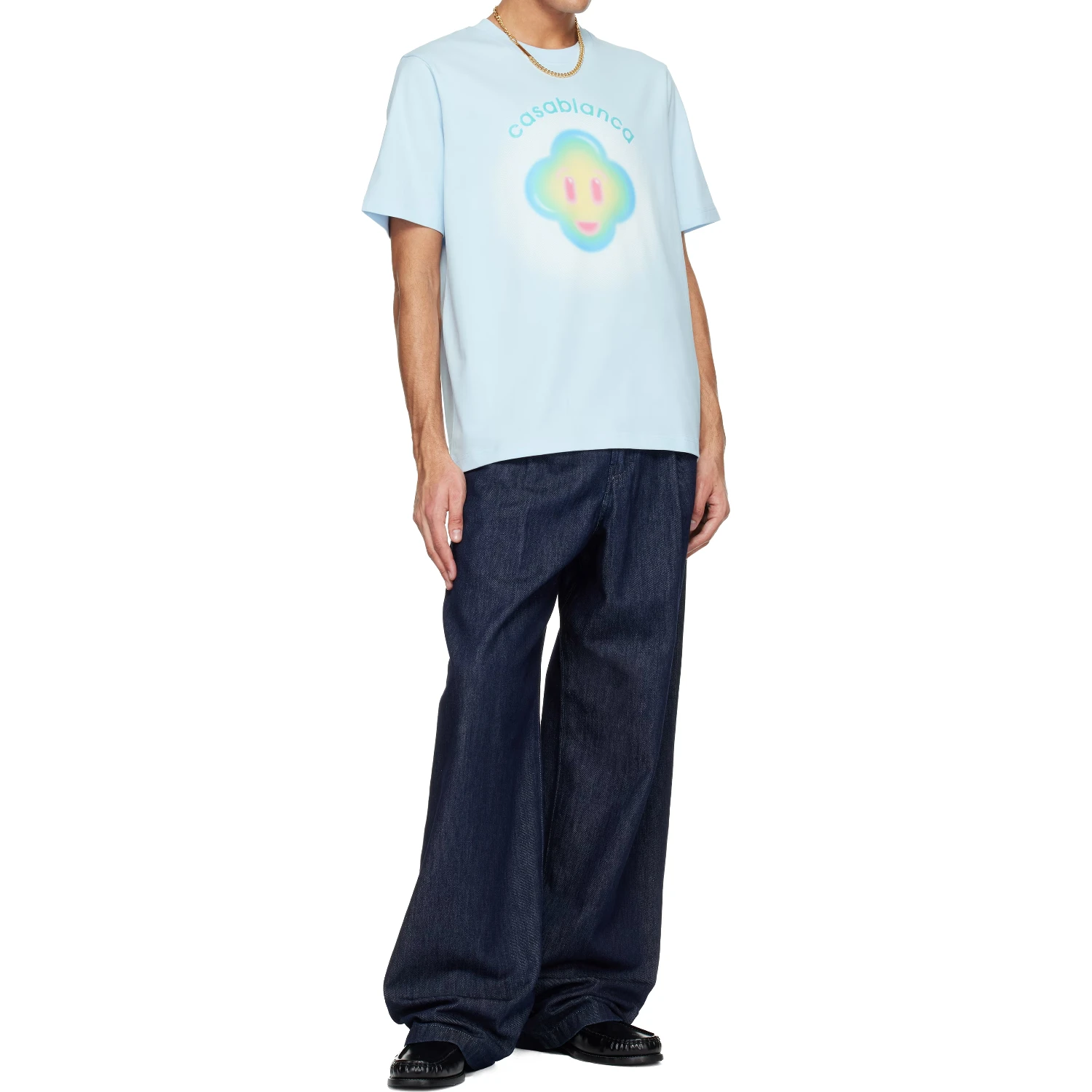 Airbrush Smiley print T-shirt