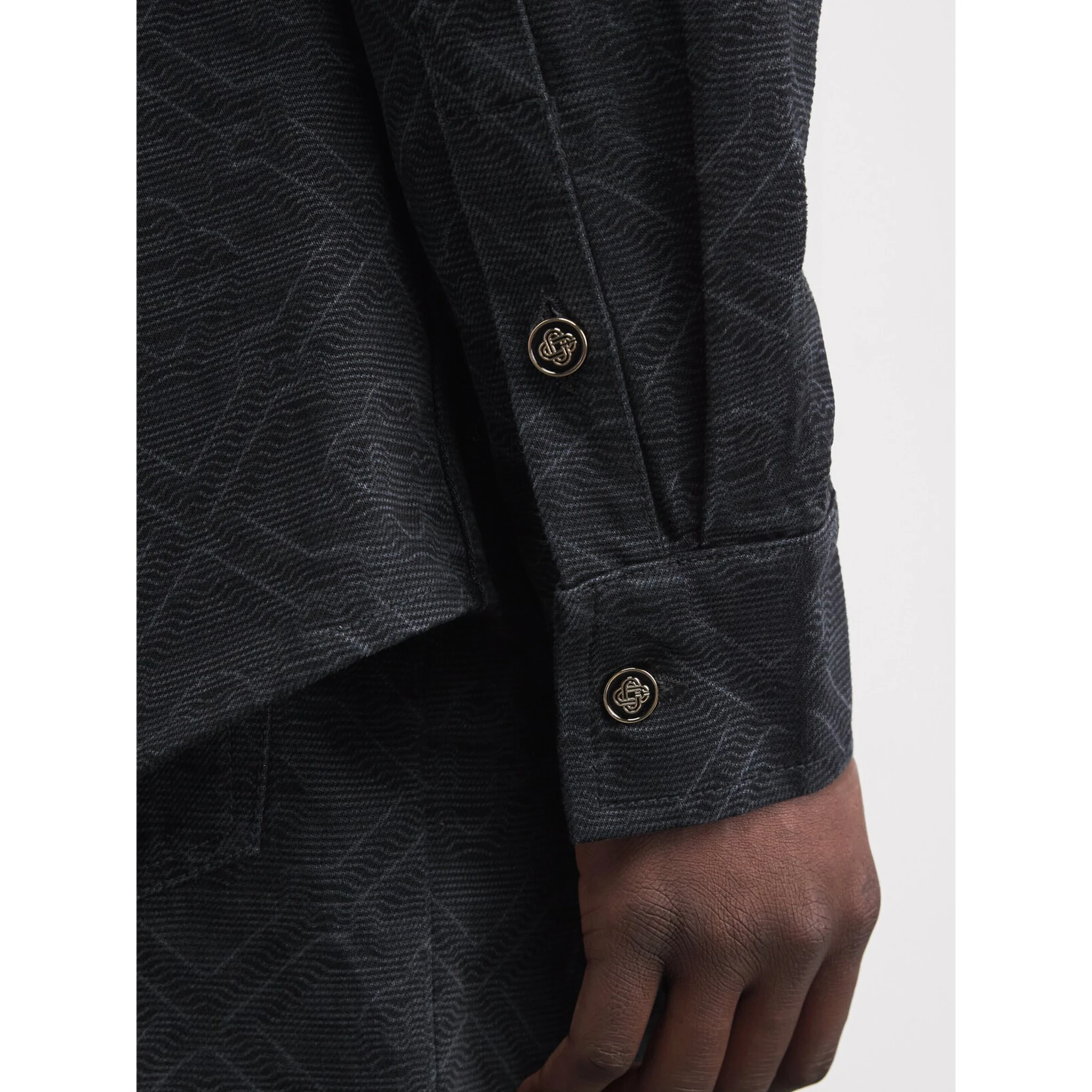 Laser monogram overshirt