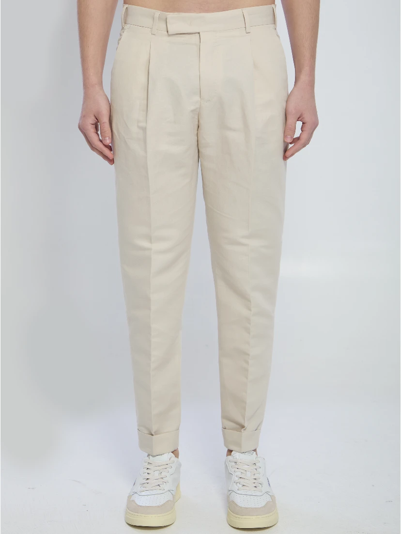 Rebel pants in linen and cotton