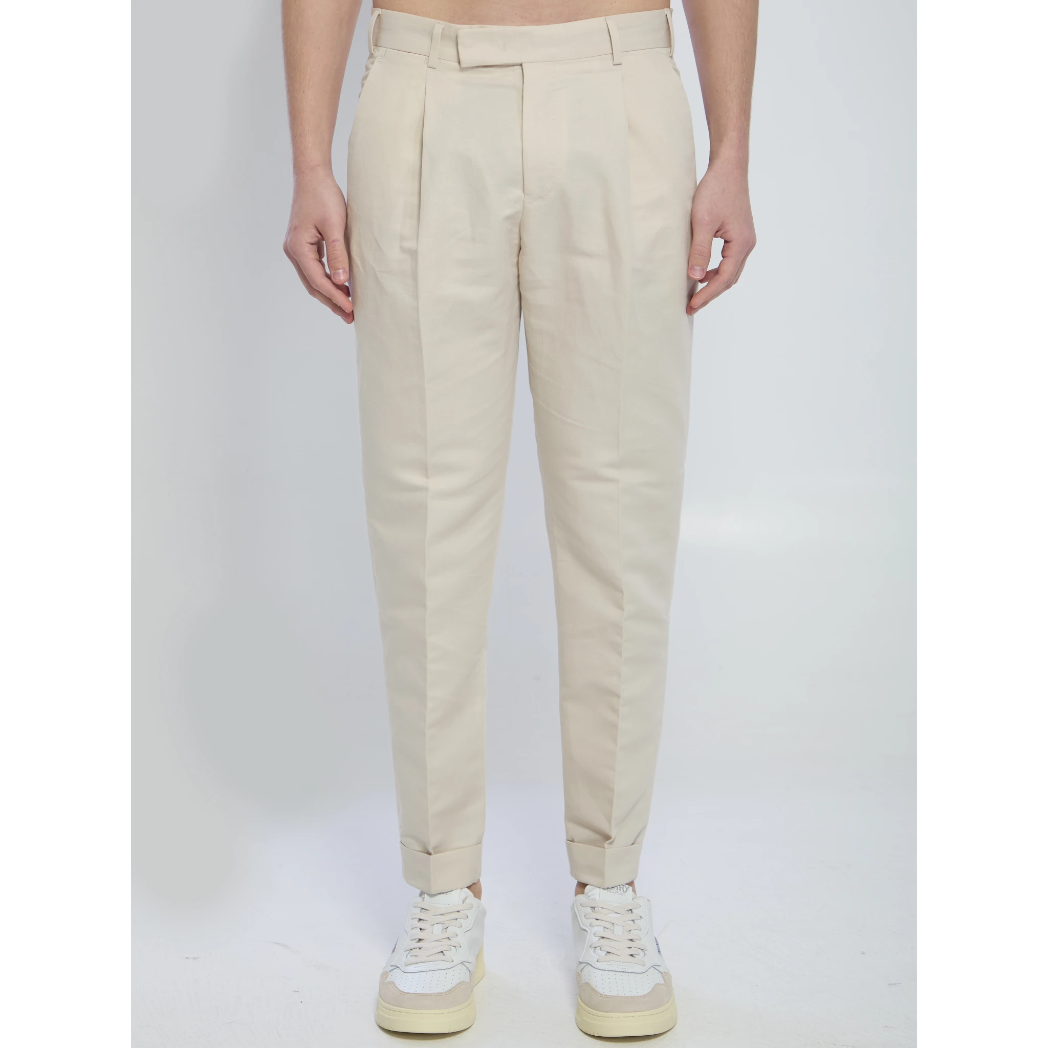 Rebel pants in linen and cotton