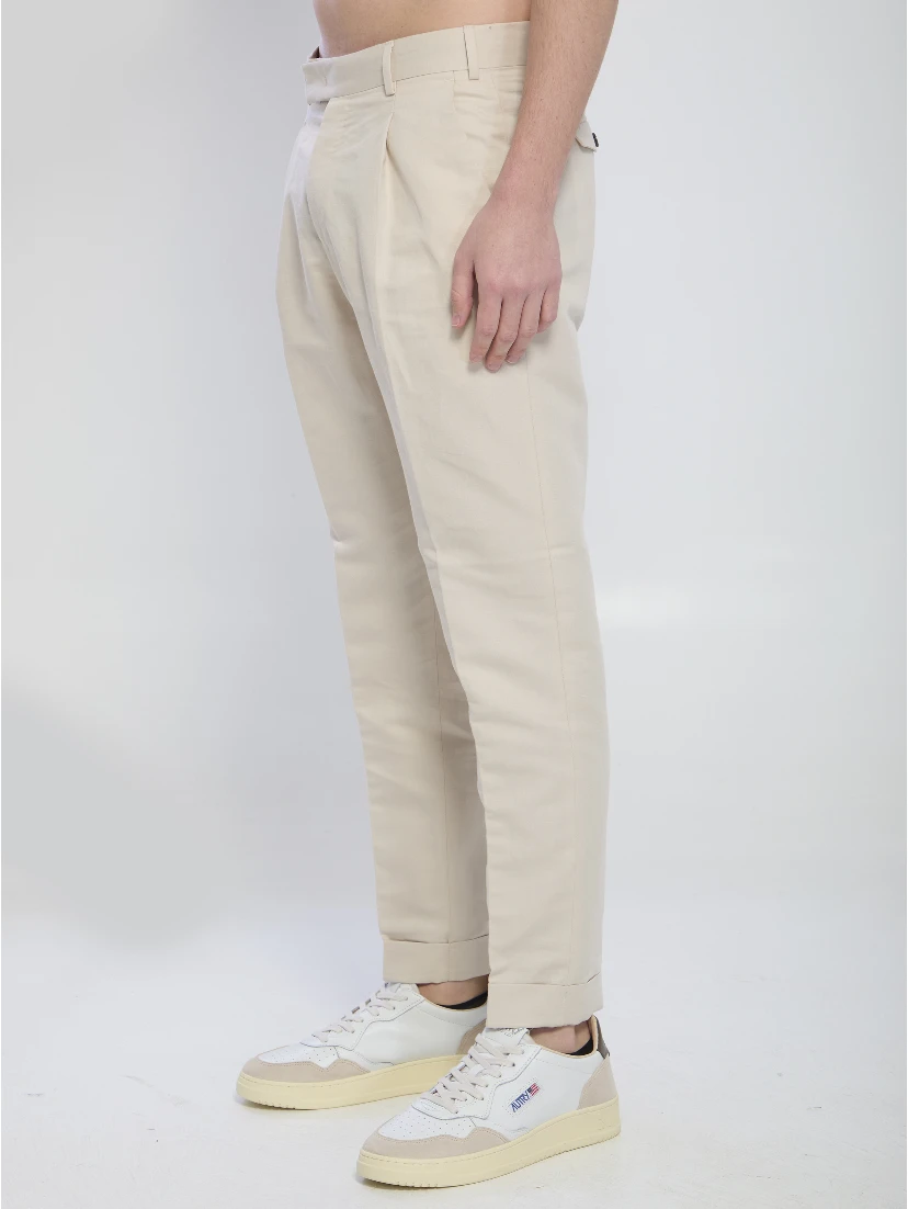 Rebel pants in linen and cotton