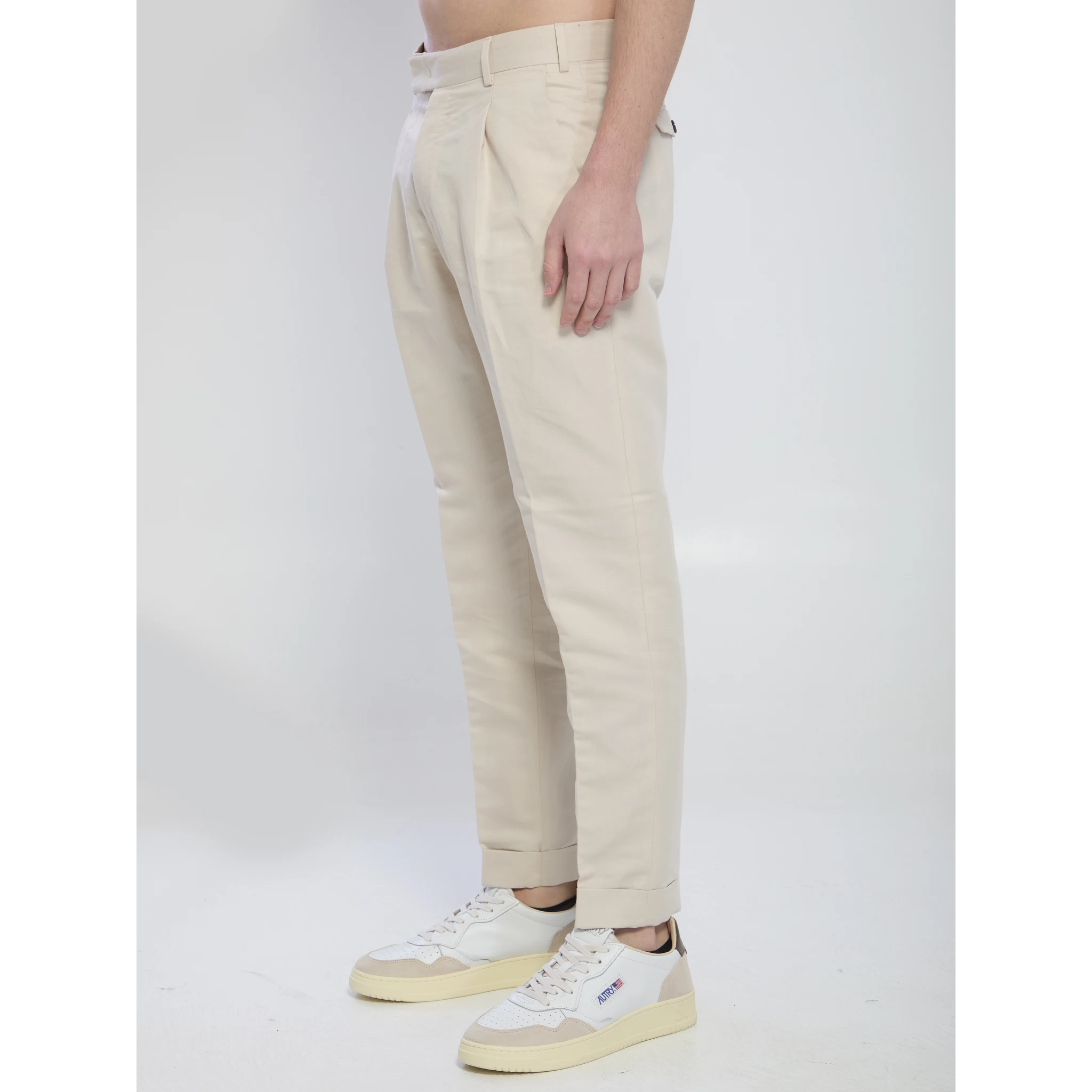 Rebel pants in linen and cotton