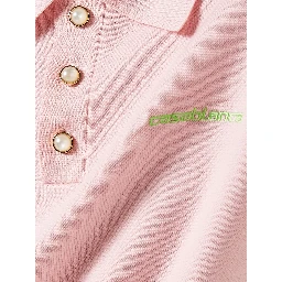 Wool-blend polo shirt