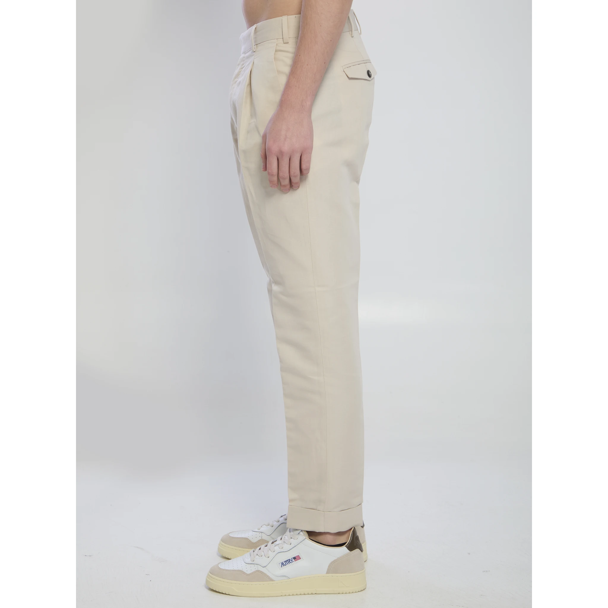 Rebel pants in linen and cotton
