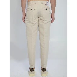 Rebel pants in linen and cotton