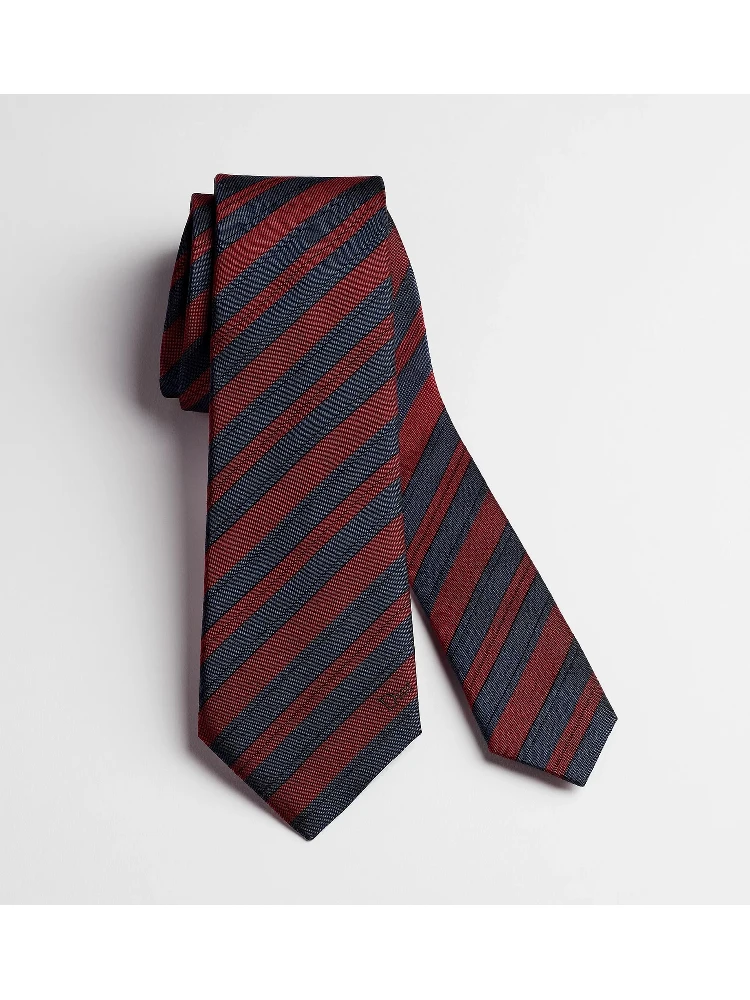 Silk striped tie alternative