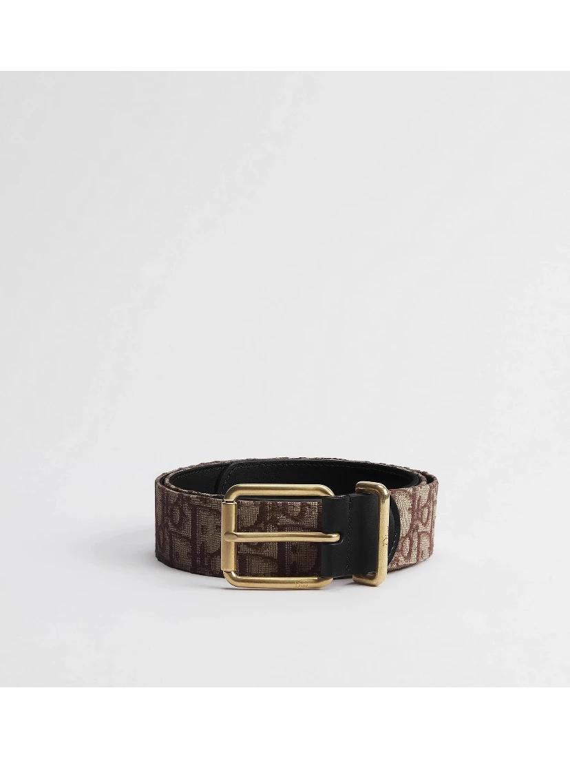 Dior Oblique leather belt