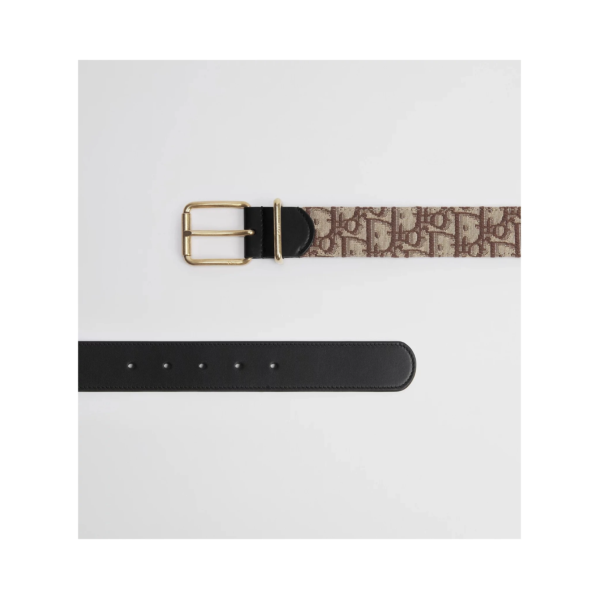 Dior Oblique leather belt
