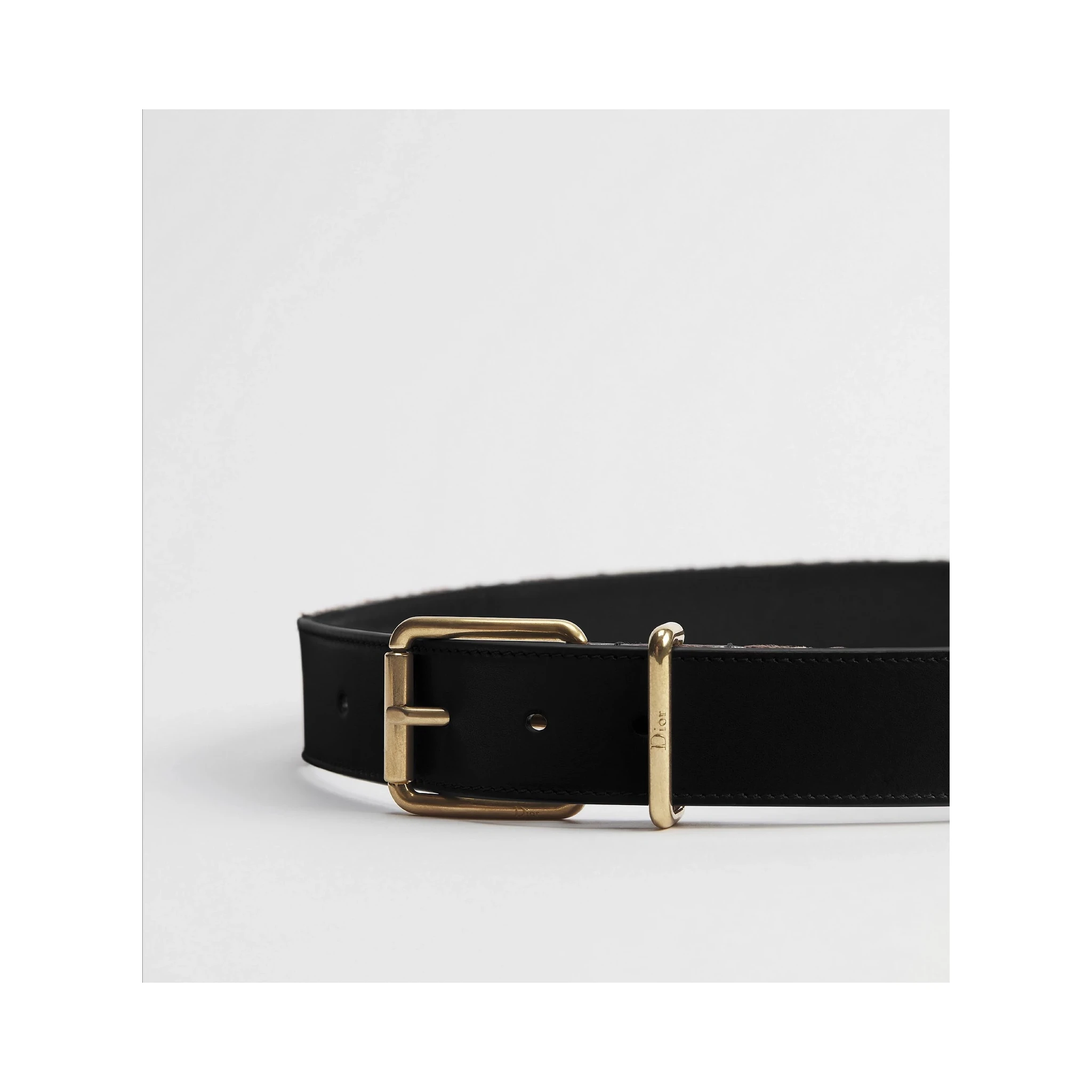 Dior Oblique leather belt