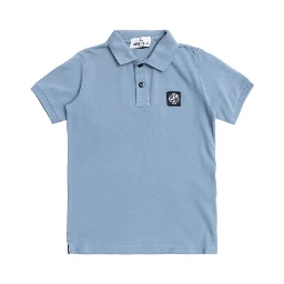 STONE ISLAND KIDS T-shirts and Polos Clear Blue