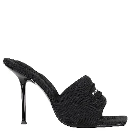 JULIE SLASH KNIT MULE SANDAL