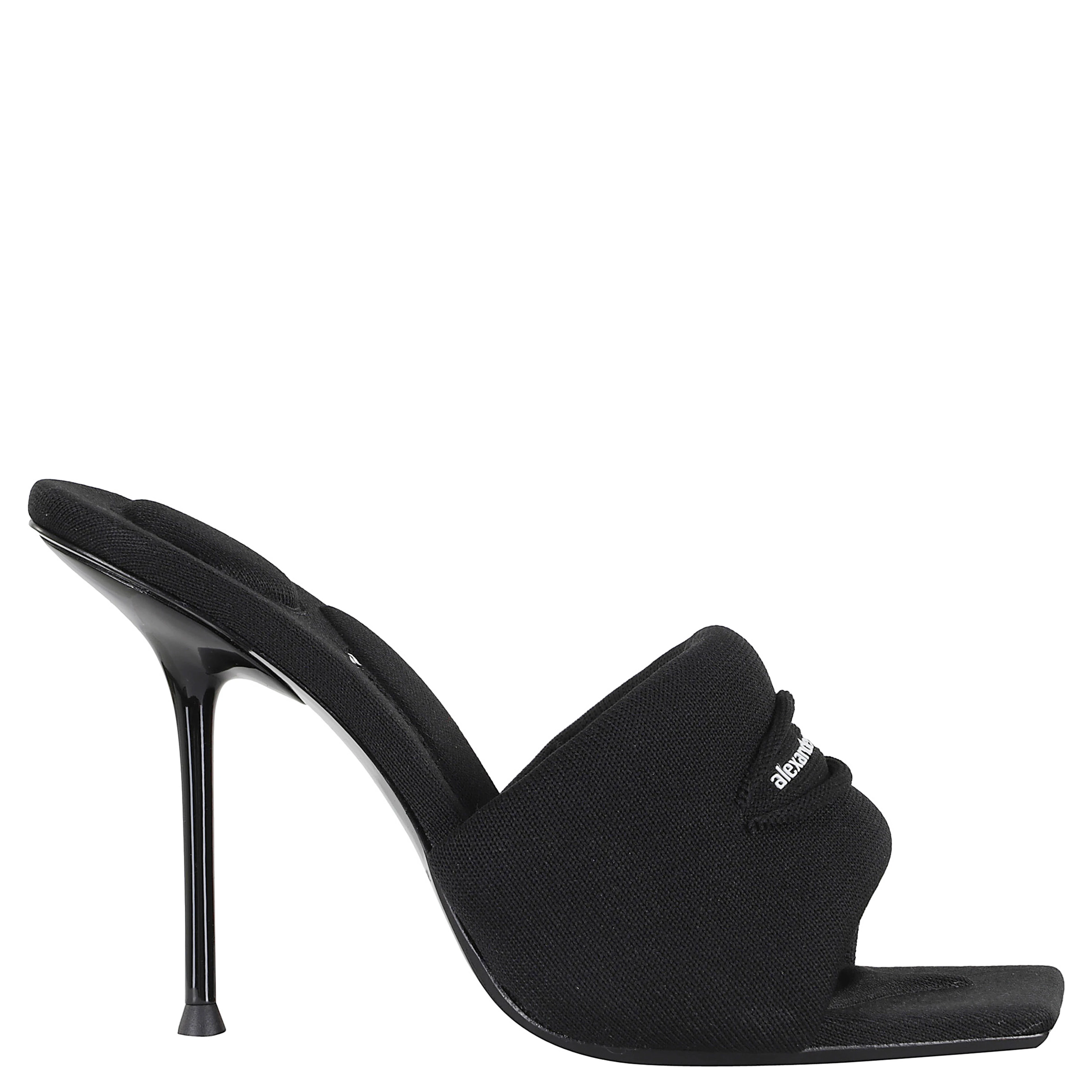 JULIE SLASH KNIT MULE SANDAL
