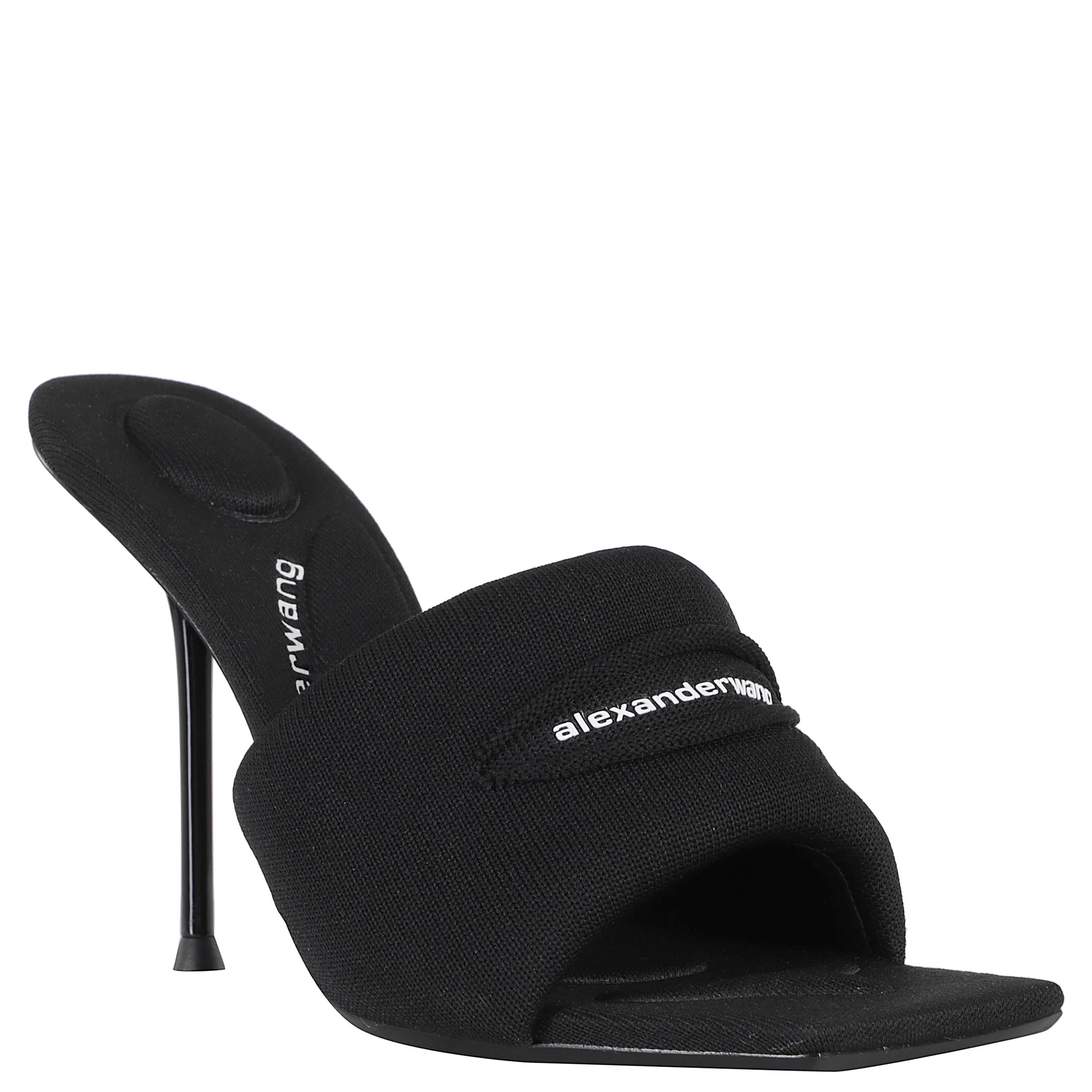 JULIE SLASH KNIT MULE SANDAL