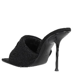 JULIE SLASH KNIT MULE SANDAL