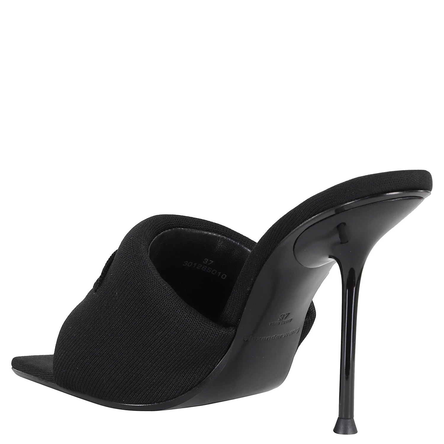 JULIE SLASH KNIT MULE SANDAL